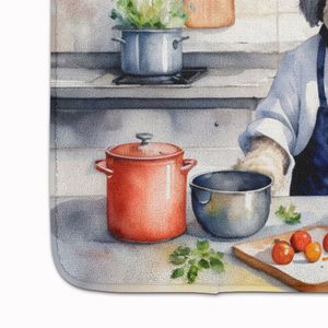 Old English Sheepdog Chef Alfombra de cocina de espuma viscoelástica Cojín antifatiga lavable a máquina Alfombra de baño cómoda - Product Image 4