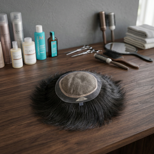 Prótesis Capilar de Cabello Remy Ondulado Natural Miraje para Hombres, Peluca Capilo de Cabello Indio, Base de Seda Taz Hair Bangladesh - Product Image 2