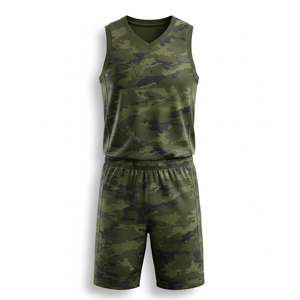 Uniforme de Baloncesto de Alto Rendimiento, Conjunto de Camiseta y Pantalones Cortos que Absorben la Humedad, Color y Talla Personalizables, Ropa de Entrenamiento - Product Image 1