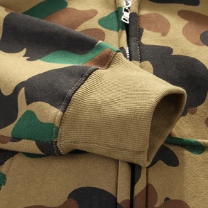 Felpa con Cappuccio da Uomo con Zip, Stampa Mimetica, Vestibilità Regolare, in Cotone FRENCH TERRY, Casual con Tasca - Product Image 3