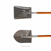Pelle de jardin en acier inoxydable 304 316 de haute qualité, robuste, avec manche en bois dur, pointe ronde et carrée