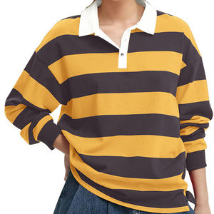 Camiseta de Rugby de Manga Larga para Hombre, Dos Tonos Negro y Gris, de la Mejor Calidad - Product Image 6