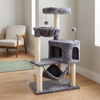 Condo pour chat en bois minimaliste, en kit, montage sans outil, vente en gros