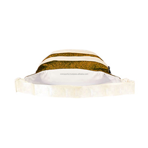 Venta al por mayor Unisex Glitter Black Sports Riñonera Cintura impermeable Correa ajustable Forro de poliéster Diseño de cinturón de color negro - Product Image 2