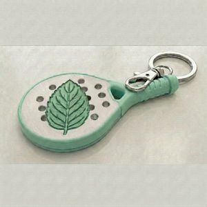 Llavero de Goma Personalizable al por Mayor con Forma de Raqueta de Tenis/Pádel, Logotipo Personalizado, Material Duradero, Tamaño Personalizado, Embalaje Personalizado, Para Todas las Estaciones - Product Image 1
