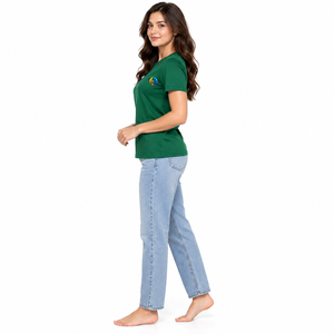 Classic fit gives <b>Woman</b> T <b>shirt</b> a timeless casual appearance with soft comfort breathable fabric and reliable shape OEM Service - Product Image 3