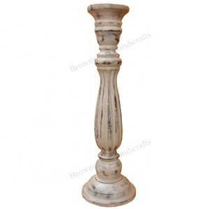 Candelero artístico hecho a mano de madera de la mejor calidad del estándar más alto para la decoración del hogar para Navidad y bodas en la India - Product Image 2