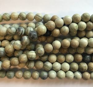 Cuentas Redondas de Jaspe Verde, Piedras Naturales para Joyería, Cuentas Sueltas al por Mayor - Product Image 5