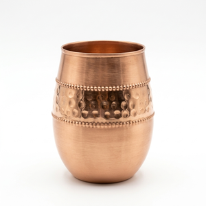 Juego de vasos de cobre puro hechos a mano, vasos martillados para bebidas, vasos ayurvédicos para exportación al por mayor - Product Image 1