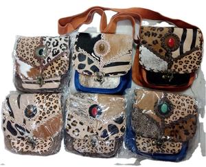 Rawat Handicrafts BG-L04 Women's Fashion <b>Tote</b> Handbag Unique Genuine Leather and <b>Canvas</b> Lining Purses Ladies <b>Bag</b> - Product Image 1