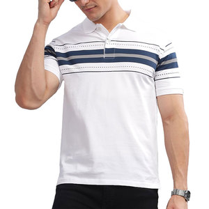 Camisa de Hombre de Tela de Punto Suave, Lisa, con Cuello y Diseño de Botones, Manga Corta Informal, Ajuste Cómodo para Uso Diario - Product Image 1