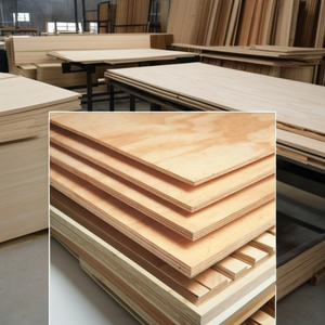 Contrachapado de Pino Grado AA Ecológico Reutilizable 6-8 Veces 4ft X 8ft Modelo 9/12/15/18mm Grosor Núcleo de Goma E0 para Construcción - Product Image 1