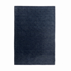 Tapis DECORDEC en laine jaune moutarde, tufté à la main, écologique, antidérapant, moderne, côtelé, à poils moyens épais, texturé uni, pour salon - Product Image 1