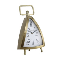 Nouvelle horloge de bureau en forme d'aréoplan pour la vaisselle nouvelle horloge de bureau avec Base en marbre nouvelle horloge de bureau en métal pour la décoration de Table de maison