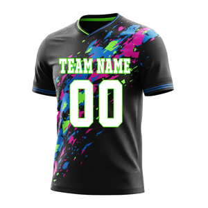 Camiseta de Fútbol para Adultos Cómoda, Transpirable y Ligera, de Manga Corta, Secado Rápido, 100% Poliéster, Personalizable con Nombre y Número del Jugador - Product Image 6