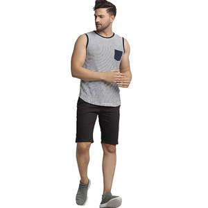 เสื้อกล้ามออกกำลังกายผู้ชายแบบใหม่ขายส่ง ดีไซน์ลายลำลองสำหรับการฝึกซ้อมที่ดีที่สุด พร้อมบริการสกรีนลายแบบ Sublimation - Product Image 4