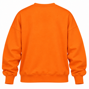 Sudadera de Forro Polar Oversize para Mujer, Cuello Redondo, Color Liso, Estilo Casual Urbano, Cálida para Otoño e Invierno, Personalizable OEM - Product Image 2