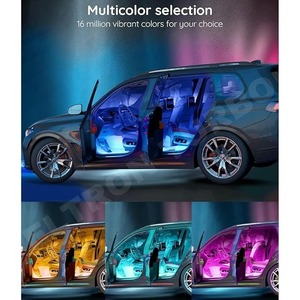 ไฟตกแต่งภายในรถยนต์ ELTRON TURBO แบบ LED 48 ดวง 12 โวลต์ กระแสตรง หลายสี ซิงค์กับเสียงเพลง สร้างบรรยากาศภายในรถ - Product Image 6
