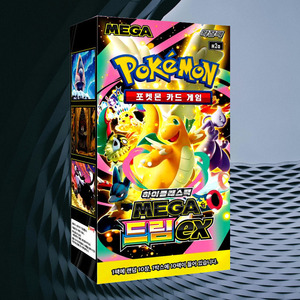 โปเกมอน เมก้า ดรีม เอ็กซ์ ซิกเนเจอร์ บูสเตอร์ บ็อกซ์ การ์ดเกมสะสมภาษาเกาหลี อนิเมะ พรีเมียม โปเกมอนการ์ด คอลเลคชั่นพิเศษ - Product Image 1