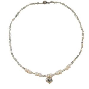 Collier pendentif haut de gamme pour femme, en argent vieilli, avec perle d'eau douce, design original, chaîne de clavicule, collier pendentif tendance - Product Image 5