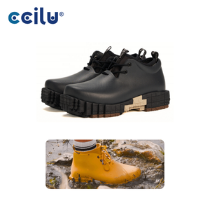 Botines Eva impermeables con suela gruesa BB01 Diseño cerrado con cordones de neopreno lavable a máquina para verano otoño Lluvia para caminar - Product Image 1