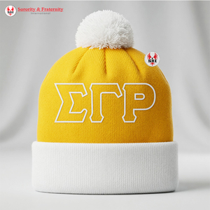 หมวกไหมพรมถักลาย Sigma Gamma Rho สไตล์ Y2K คุณภาพสูง พร้อมป้ายโลโก้แบบกำหนดเอง คอลเลคชั่นดีไซเนอร์สุดฮิต - Product Image 2