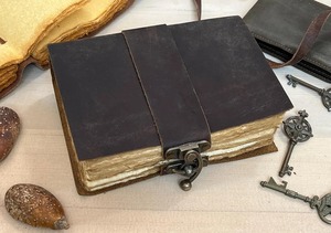 Vintage Leather Journal Handmade <b>Blank</b> Spell Book & Men And Women Grimoire <b>Notebook</b> Travel Writing <b>Notebook</b> Book of Shadows - Product Image 2