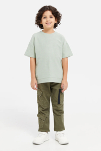 เสื้อยืดเด็กชายผ้าฝ้าย 100% หนา 220 กรัม ขายส่ง รับสกรีนโลโก้ ปักลาย เสื้อยืดเด็กเรียบๆ ขายส่งสำหรับเด็ก ปี 2026 - Product Image 2