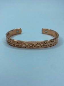 <b>Copper</b> Brass Gold Plated Vintage Magnet Stone Cuff <b>Bracelet</b> Handmade Unisex Wedding Jewelry - Product Image 4