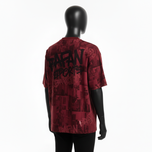 Camiseta de hombre extragrande, corte holgado, algodón, estampado gráfico por sublimación, logotipo personalizado, 100% algodón, camiseta para hombre, corte holgado, estampada - Product Image 5