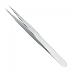 Pince à cils professionnelle bleu métallisé, à prise facile, pointe fine, finition polie, outils d'isolation des cils - Product Image 3