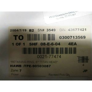 AMAT 0021-77474 ANILLO DE RETENCIÓN DE 6" CON CABEZA DE TITANIO, 104054 - Equipo y Piezas de Semiconductores de Confianza de Tradicción Global - Product Image 4