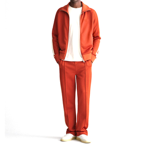 Nueva temporada 2026/27 Conjunto deportivo de algodón para hombre, de otoño, con media cremallera, de 2 piezas, de manga larga, oversize, para deportes activos - Product Image 1