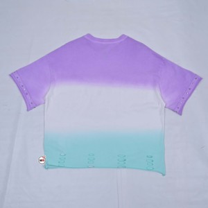Premium Quality Custom Logo Rhinestone Print T-Shirt <b>Womens</b> <b>Sequin</b> Chenille Customized Colors Unique Embroidery Short Sleeve - Product Image 6