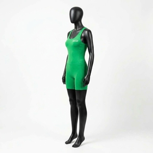 Custom Plus Size Women's Jumpsuit 100% Cotton Eco-Friendly Sweat-Wicking Four-<b>Way</b> Stretch Jumpsuit - Product Image 6