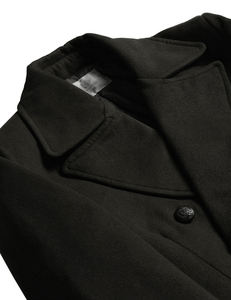 เสื้อโค้ทผู้ชายผ้าวูลแท้ 100% สีพื้น ทรงดับเบิ้ลเบรสต์ กระดุมสองแถว ดีไซน์ทันสมัย สวมใส่สบาย เหมาะสำหรับฤดูหนาว สไตล์ลำลองและสตรีทแฟชั่น - Product Image 5