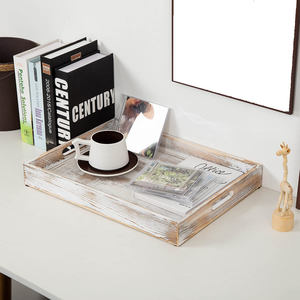 Bandeja de Servir Clásica de Madera con Acabado Artesanal para el Hogar, Cocina, Hotel, Mesa de Centro, Exhibición, Venta al por Mayor - Product Image 5