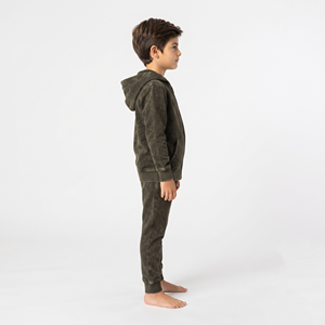 Conjunto Deportivo de Algodón con Capucha y Cremallera Completa para Niños, Lavado Ácido, de la Mejor Calidad, Fabricante de Ropa Deportiva Informal Personalizada para Niños - Product Image 4