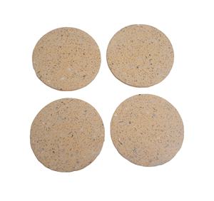 Forme ronde Nouveau design Terrazzo Look avec sous-verres personnalisés polis de haute qualité Sous-verres en marbre ardoise Ensemble de 4 pièces - Product Image 4