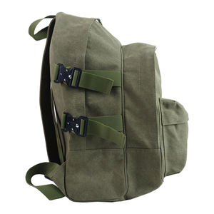 Canvas Laptop <b>Backpack</b> Unisex Vintage Style 20-39L Durable Softback with Open Closure and Shoulder <b>Straps</b> Cotton Lining - Product Image 4