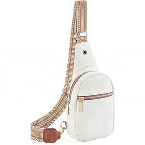 Bolso bandolera de PU personalizado con patrón de rayas, estilo vegano, con correa de guitarra, tipo mensajero, venta al por mayor, de cuero, modelo 1 - Product Image 6