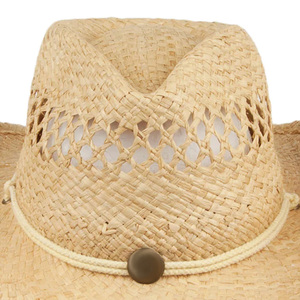 Custom <b>Western</b> Cowboy Men's Outdoor Genuine Leather Fashion <b>Hats</b> New Style Leather Cowboy <b>Hats</b> For Daily Use - Product Image 6