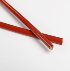 Manchon isolant en fibre de verre résistant à la chaleur pour fil électrique, tube en caoutchouc silicone pour bobinage de moteur électrique. - Product Image 2