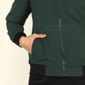 Chaquetas de aviador para hombre, duraderas, de invierno, con cremallera completa, ecológicas, para exteriores, con puños acanalados, fabricación OEM personalizada. - Product Image 4