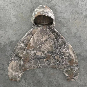 Sudadera con Capucha de Camuflaje para Hombre, Corte Regular, Transpirable, de Poliéster Tejido, Estilo Casual Otoñal con Diseño de Bolsillo - Product Image 4