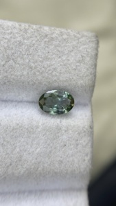หินตัดรูปไข่รูปวงรี Tanzanite จากธรรมชาติได้รับการรับรองจาก0.55 zoisite ธรรมชาติ - Product Image 6