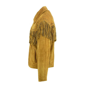 Winter Waterproof Windproof PU Leather Bomber <b>Jacket</b> with Multi-Zip Pockets & Customized <b>Fringe</b> - Product Image 3