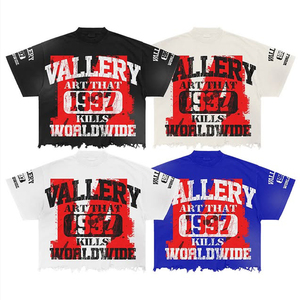 เสื้อยืดพิมพ์ลายแฟชั่นผู้ชายคุณภาพสูง สไตล์ใหม่ ดีไซน์เนอร์ลำลอง สปอร์ตแวร์ ทรงโอเวอร์ไซส์ ผ้า 220 กรัม - Product Image 5
