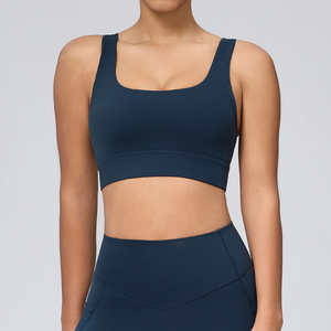 Women High Support Crop Performance Sports <b>Bra</b> Spandex Polyester Breathable <b>Stretch</b> Yoga Gym Wear Running Workout Fitness <b>Bra</b> - Product Image 2