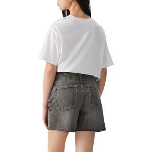 Pantalones Cortos de Mezclilla de Alta Calidad para Mujer, Tendencia 2026, Corte Regular, Secado Rápido, Casuales, Venta al Por Mayor, Material Sólido - Product Image 4